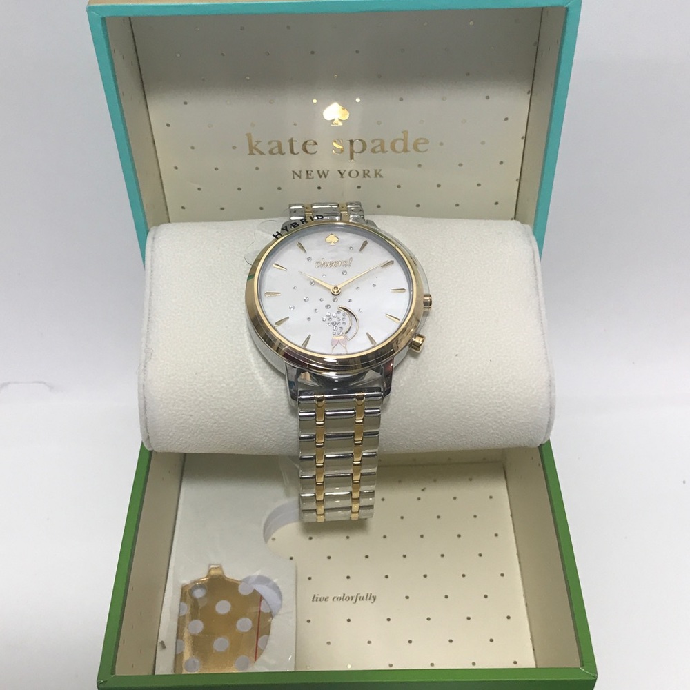kate spade smart hybrid watch two tone stainless